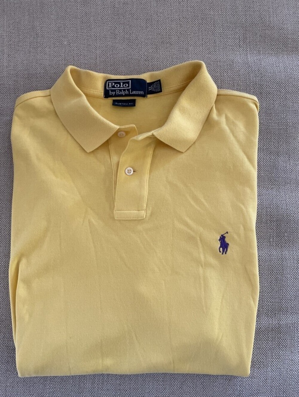 Polo by Ralph Lauren Smooth Knit Shirt Yellow XL